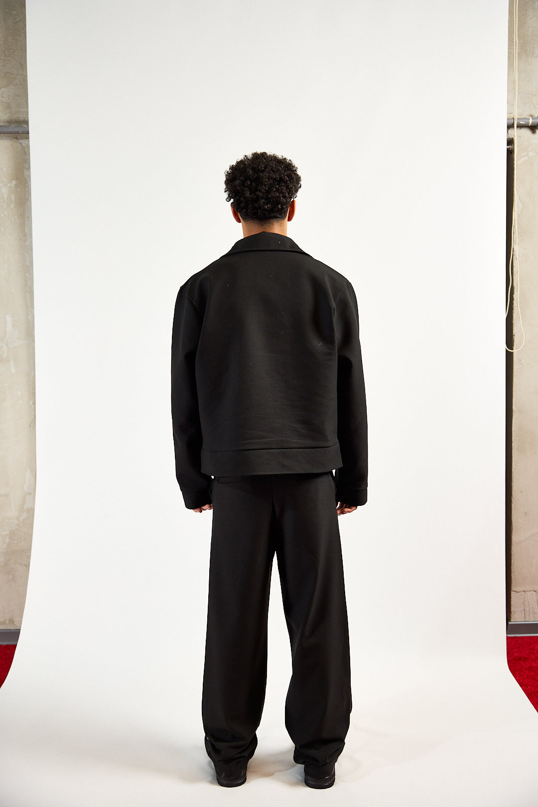 ZULA BLACK CANVAS TROUSERS