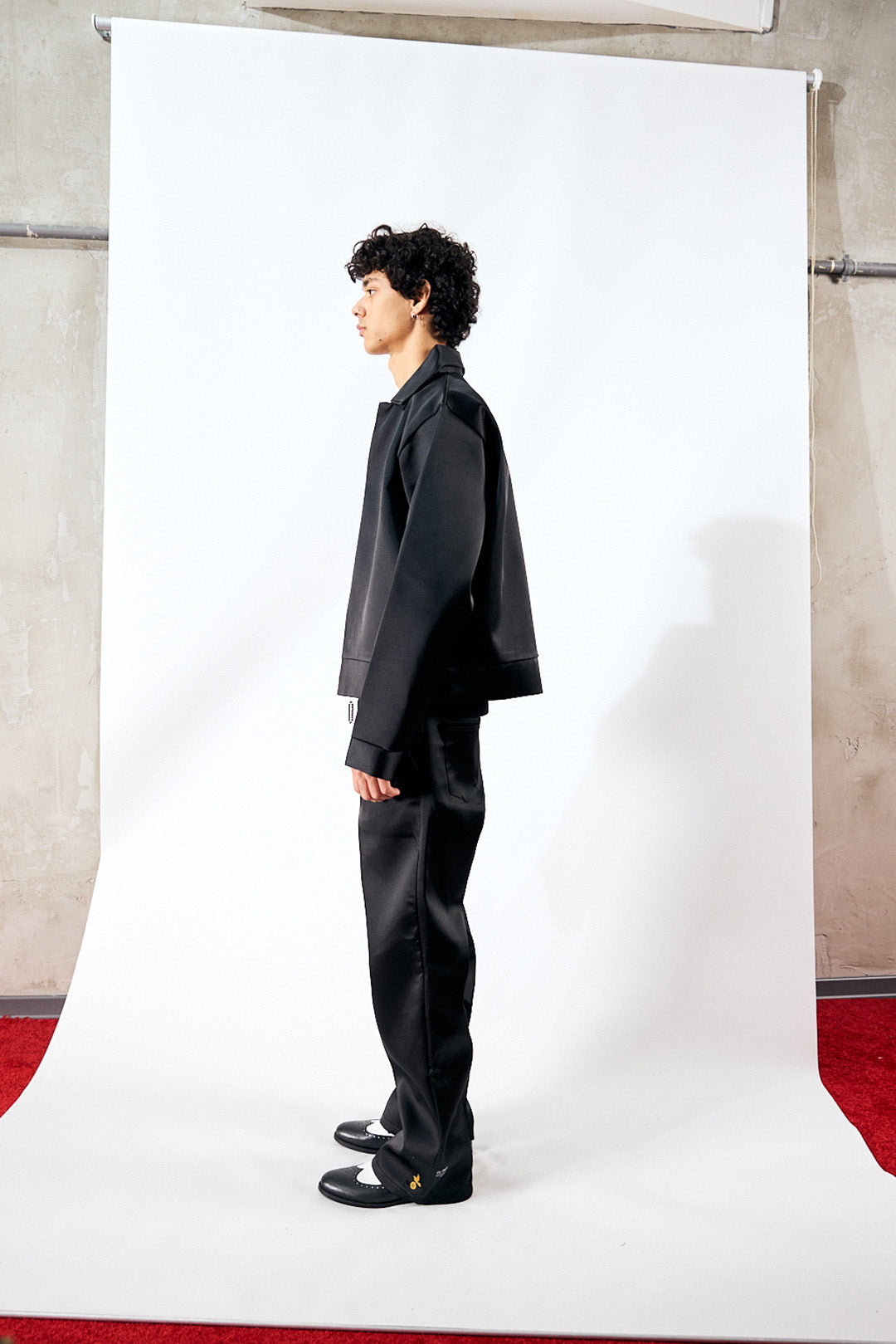 BULLET BLACK SATIN JACKET