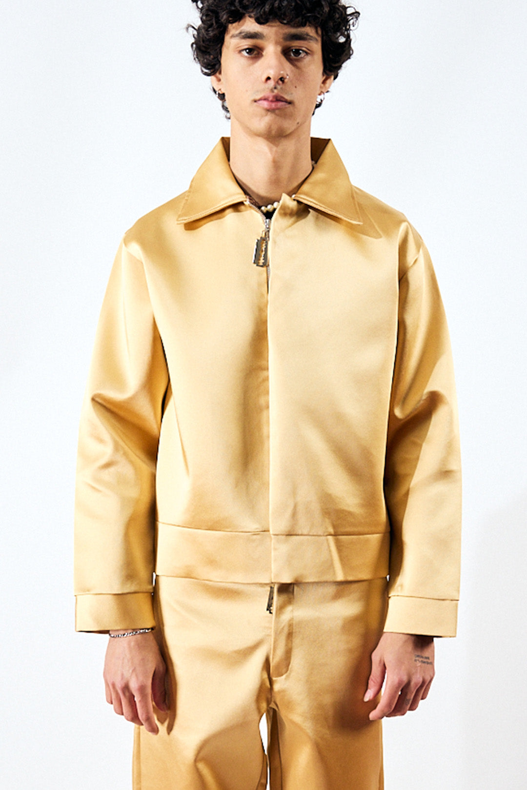 FIKIRTEPE GOLDEN SATIN JACKET
