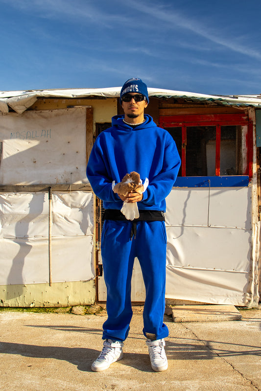 RAW BOXY SWEATPANT BLUE
