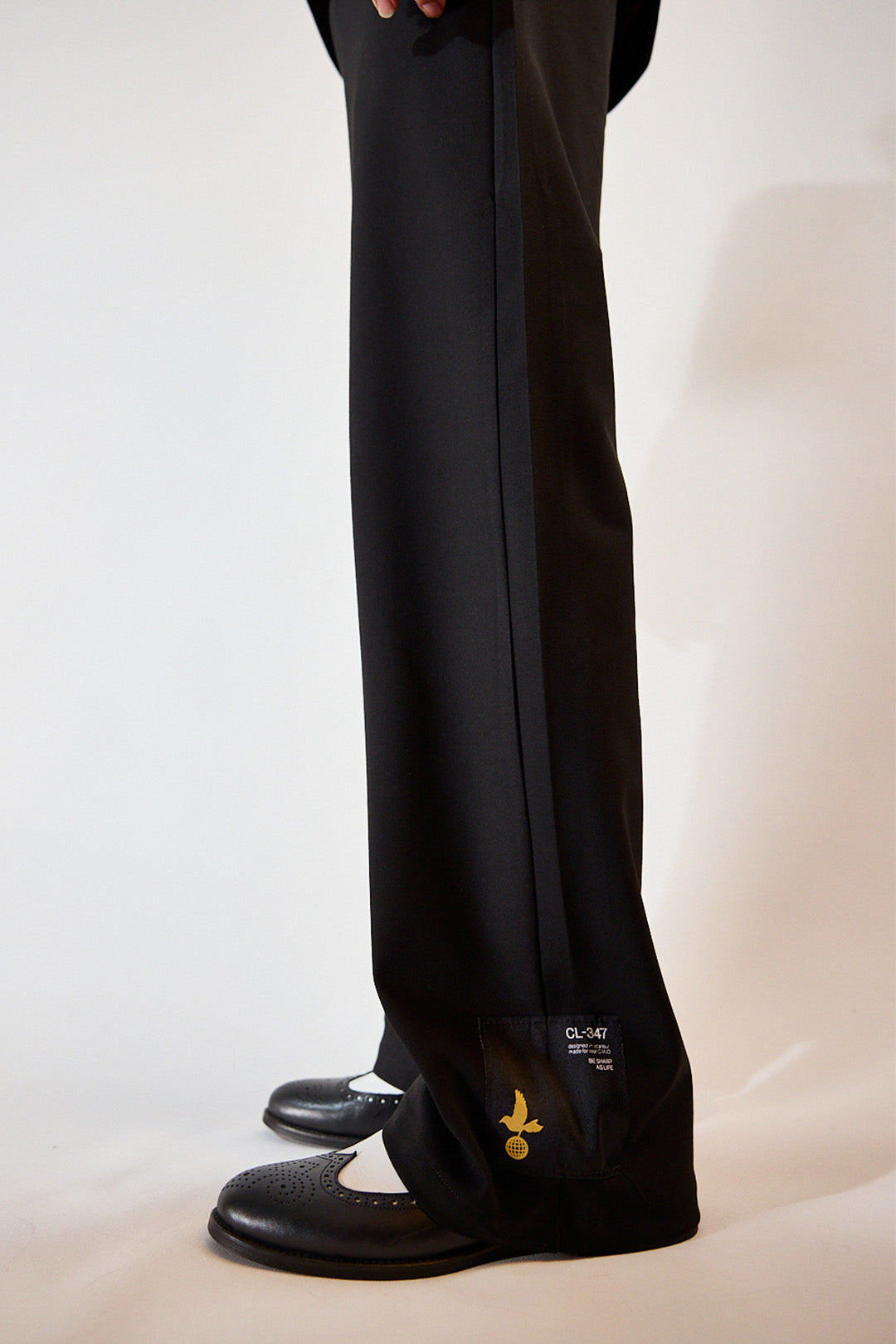 ZULA BLACK CANVAS TROUSERS