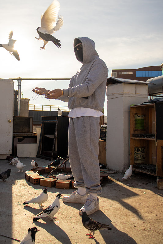 00:00 BOXY SWEATPANT GREY
