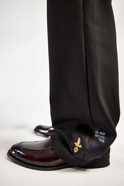 ZULA BLACK CANVAS TROUSERS