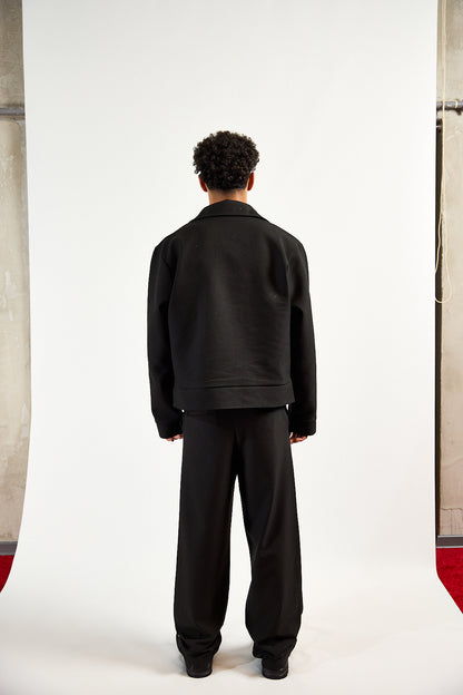 ZULA BLACK CANVAS TROUSERS