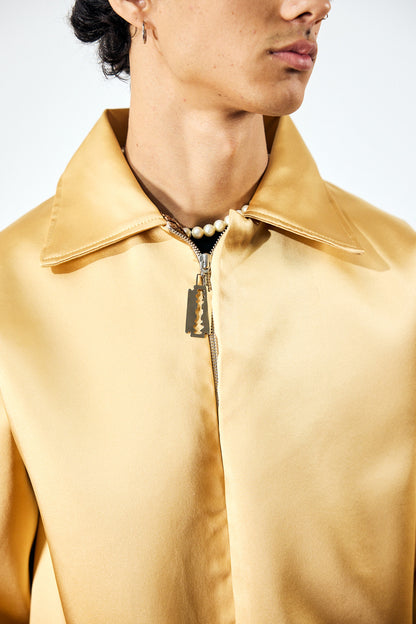 FIKIRTEPE GOLDEN SATIN JACKET