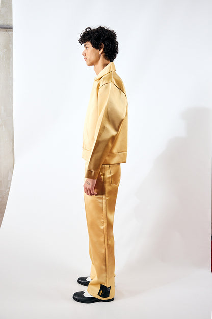 FIKIRTEPE GOLDEN SATIN TROUSERS
